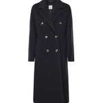 Cappotto double in lana e cashmere 26AL211 NERO ALISHEVA 