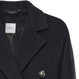 Cappotto double in lana e cashmere 26AL211 NERO ALISHEVA 