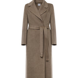 Cappotto lungo in lana 26AL218 BEIGE MELANGE ALISHEVA 