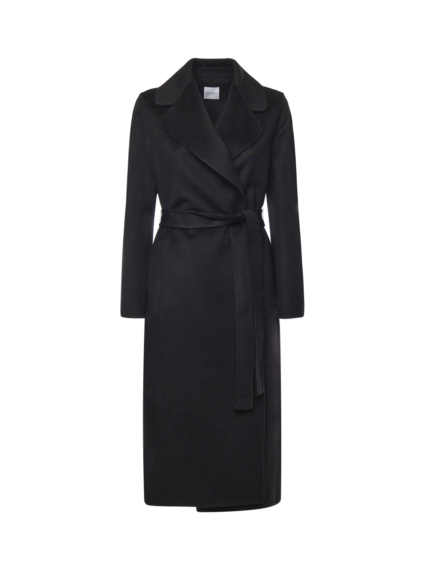 Cappotto lungo in lana 26AL218 NERO ALISHEVA 