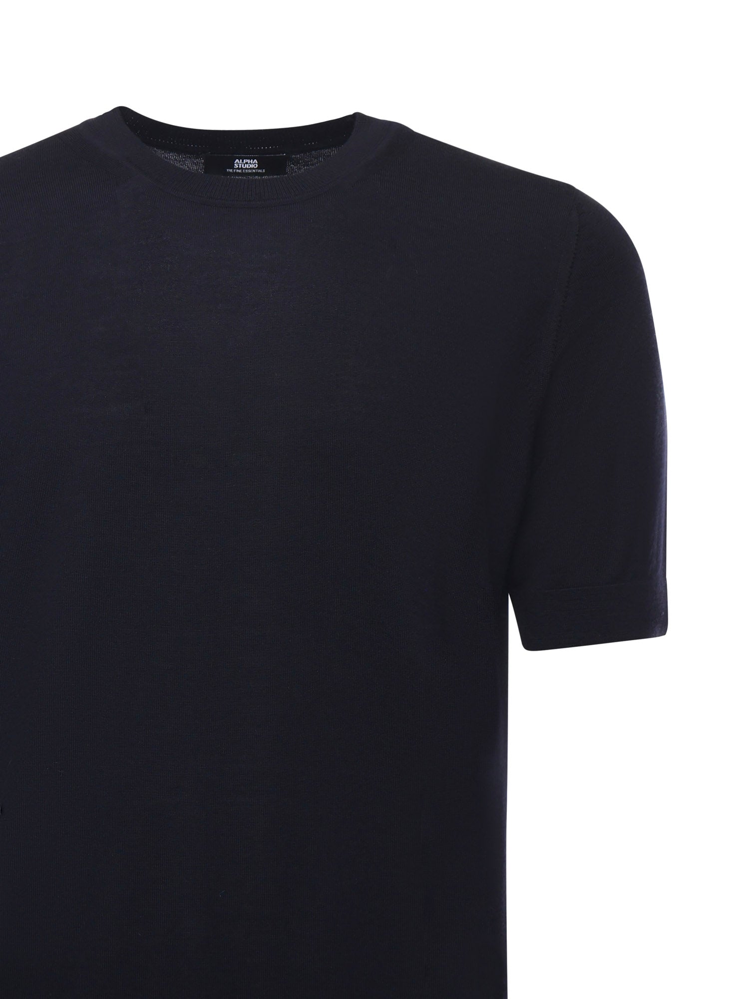 T-shirt in merinos FE6315C 3001 ALPHA STUDIO 