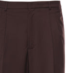 Pantalone regular in misto lana B6F0051 69M AMARANTO 