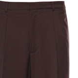Pantalone regular in misto lana B6F0051 69M AMARANTO 