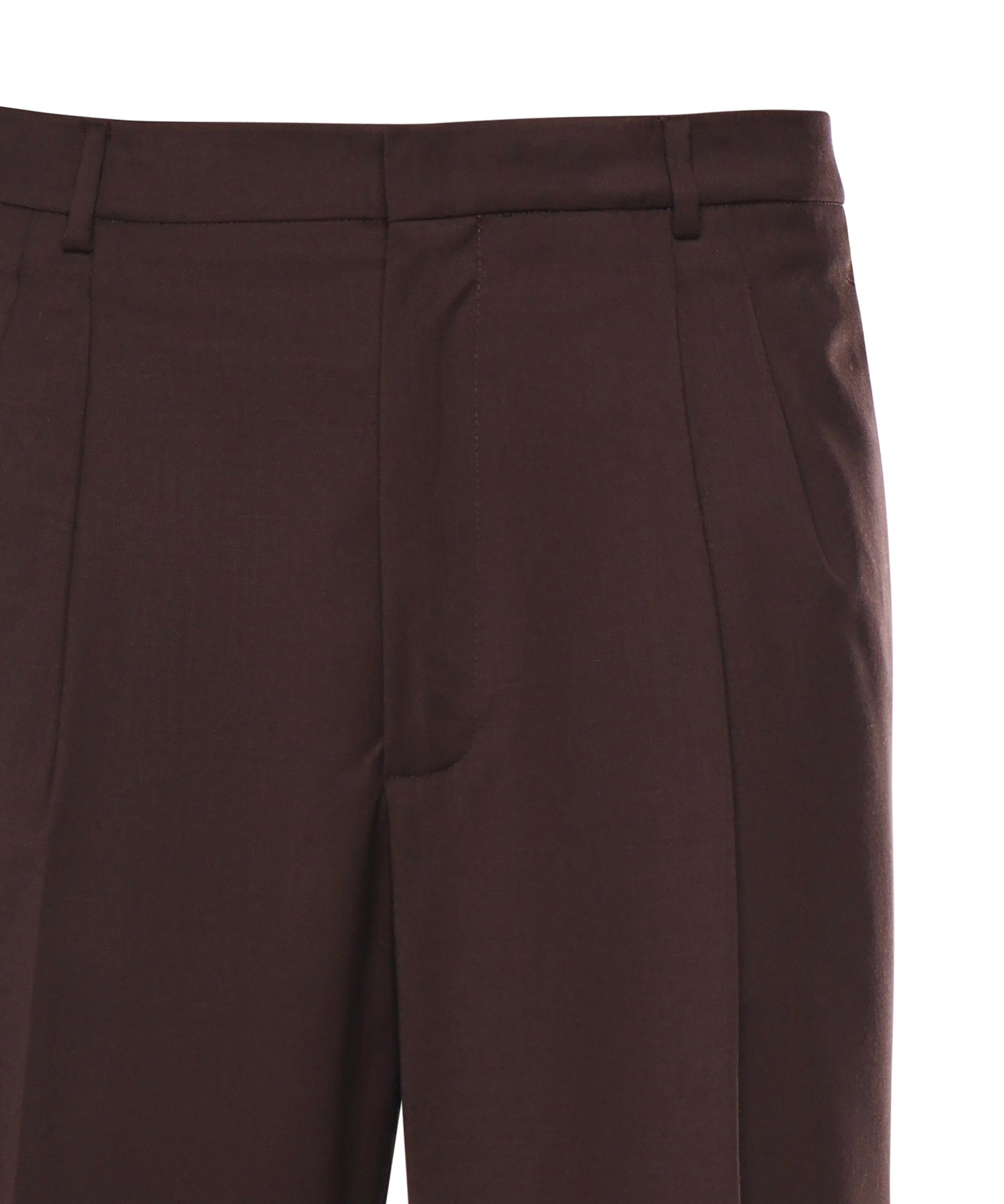Pantalone regular in misto lana B6F0051 69M AMARANTO 