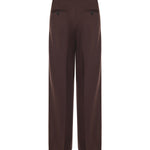 Pantalone regular in misto lana B6F0051 69M AMARANTO 
