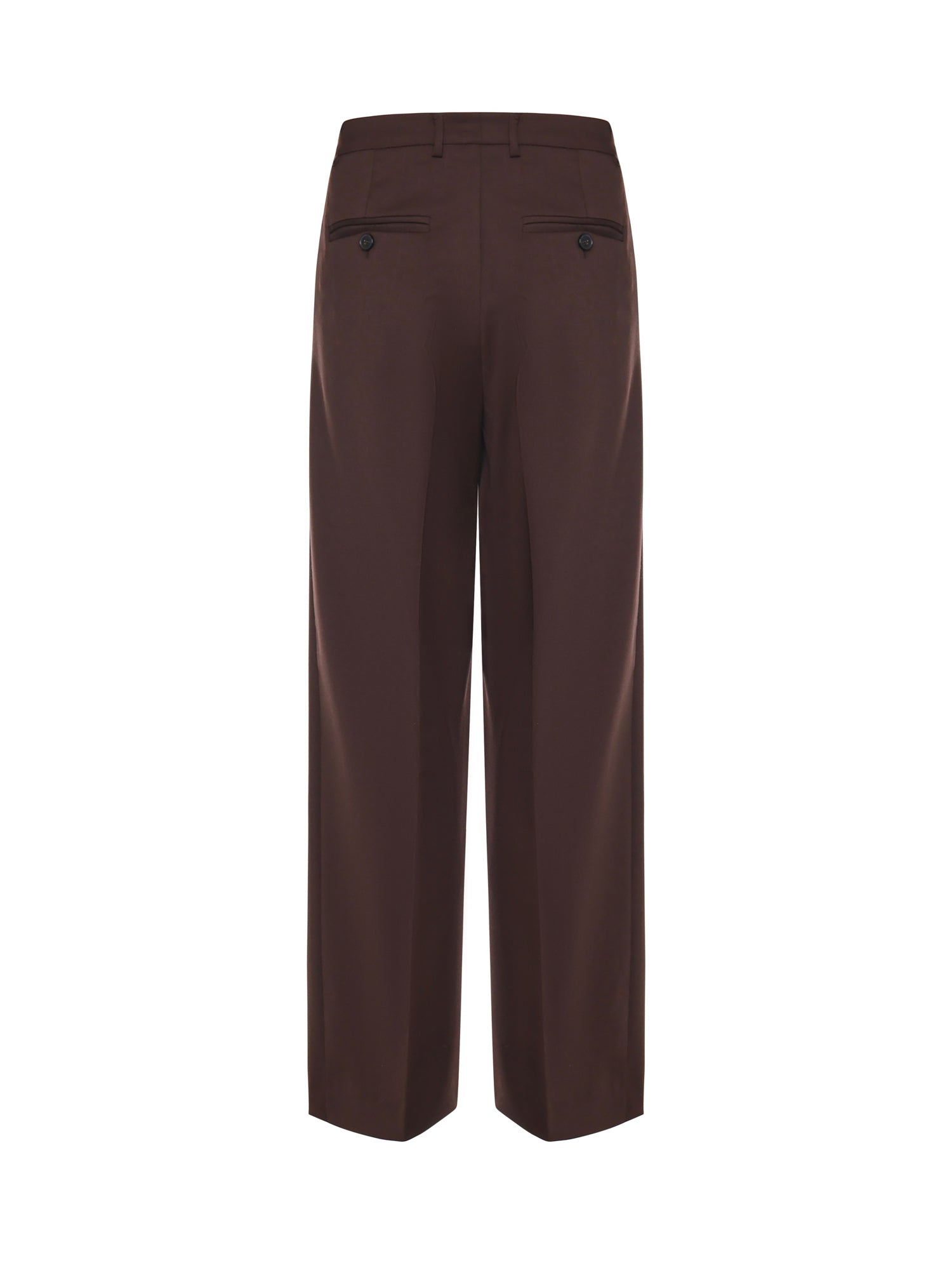 Pantalone regular in misto lana B6F0051 69M AMARANTO 