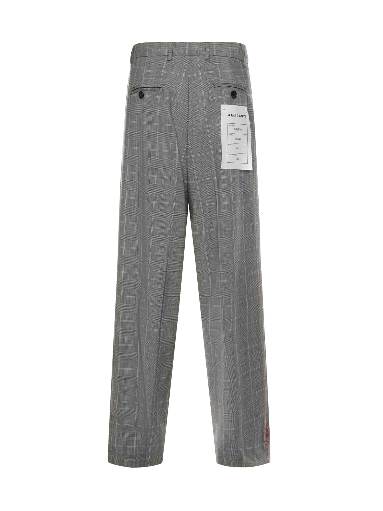 Pantalone in lana B6F0073 FF AMARANTO 