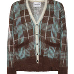 Cardigan in misto lana B9F0015 439 AMARANTO 