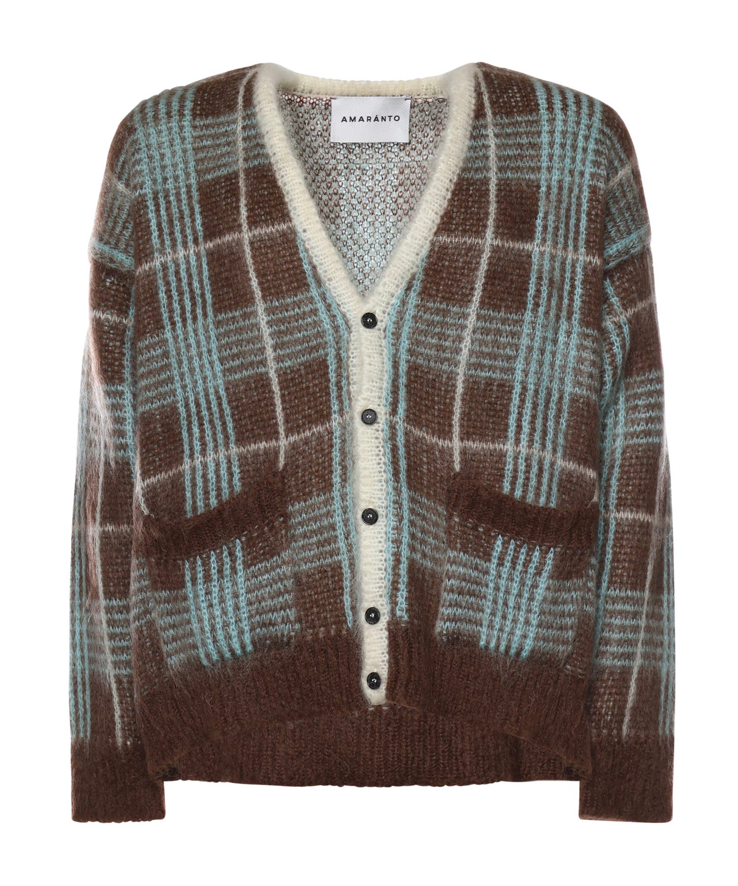 Cardigan in misto lana B9F0015 439 AMARANTO 
