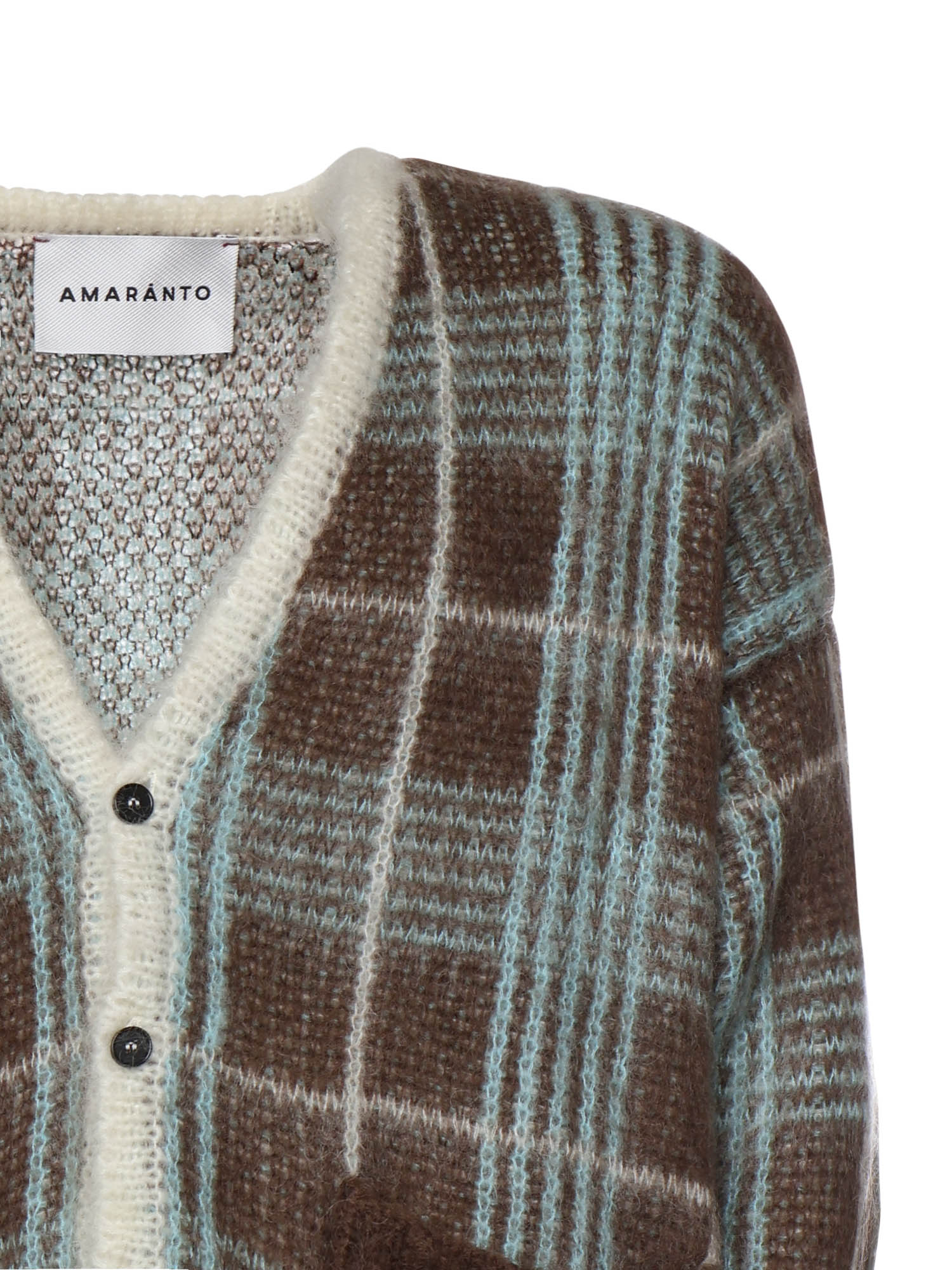 Cardigan in misto lana B9F0015 439 AMARANTO 