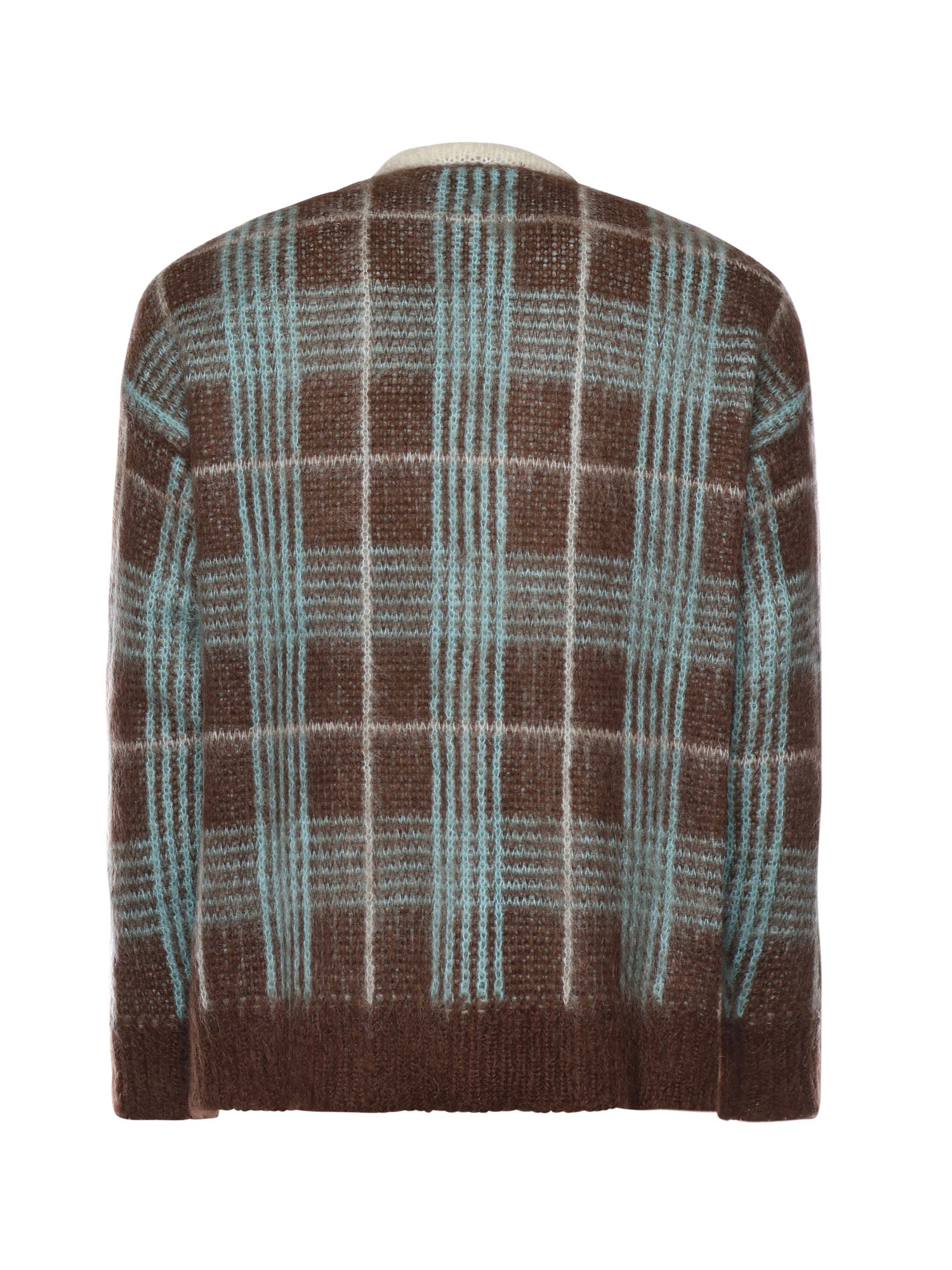 Cardigan in misto lana B9F0015 439 AMARANTO 