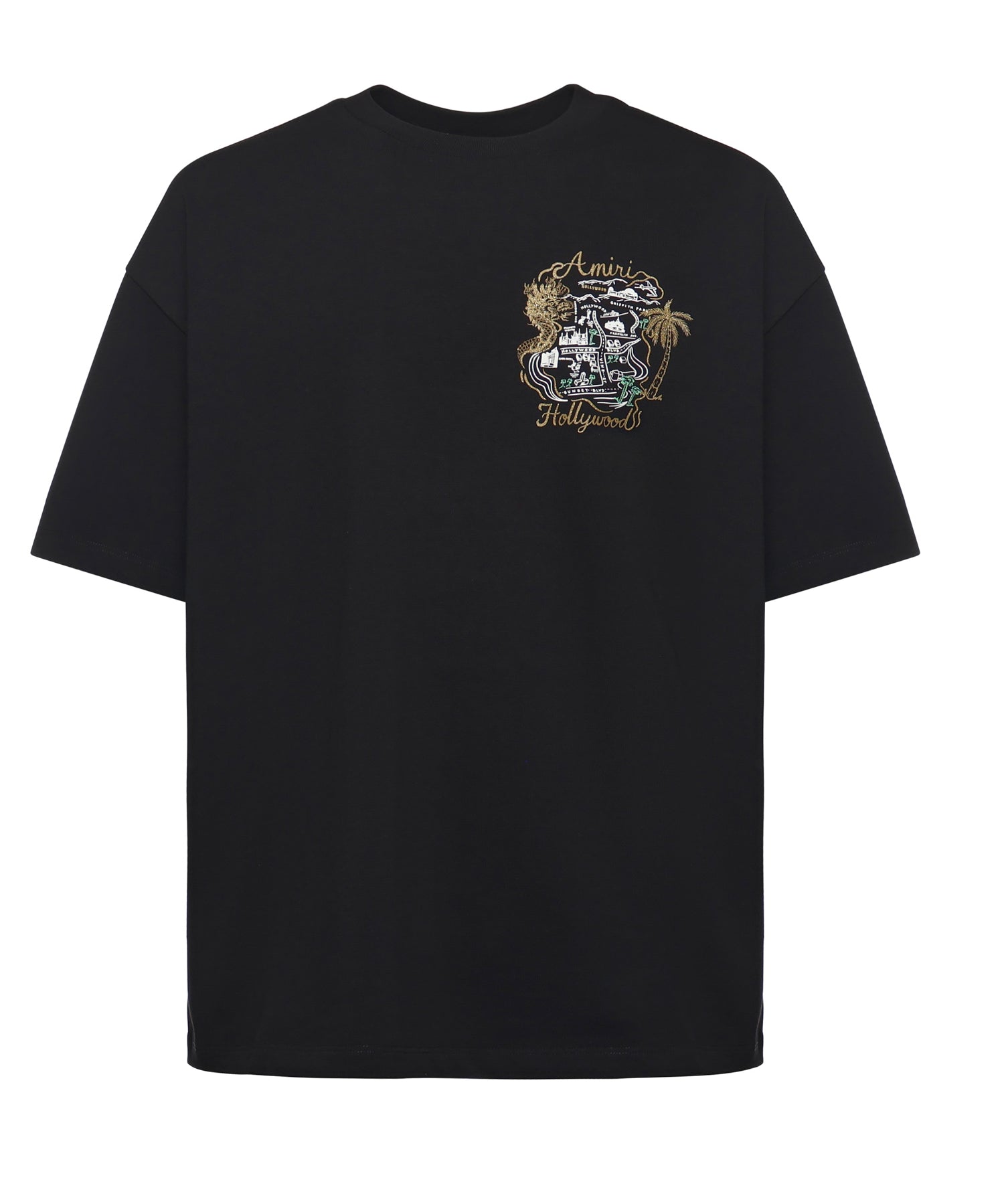 t-shirt oversize Hollywood in cotone AMJYTE1237 001 AMIRI 