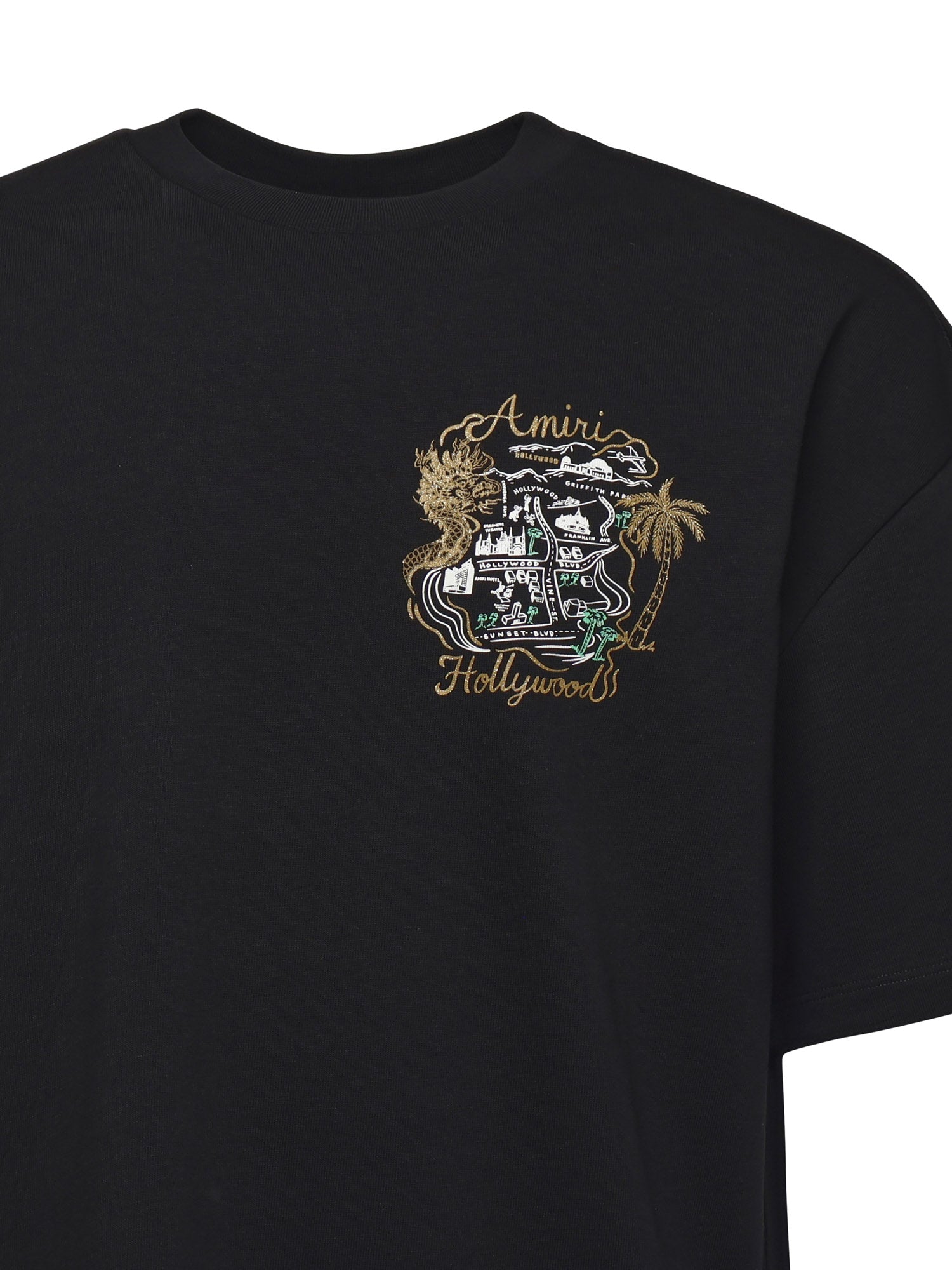 t-shirt oversize Hollywood in cotone AMJYTE1237 001 AMIRI 