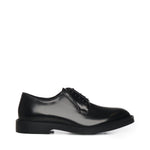 Derby in pelle<BR/> 23050 NERO ANTICA CUOIERIA 