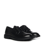 Derby in pelle<BR/> 23050 NERO ANTICA CUOIERIA 