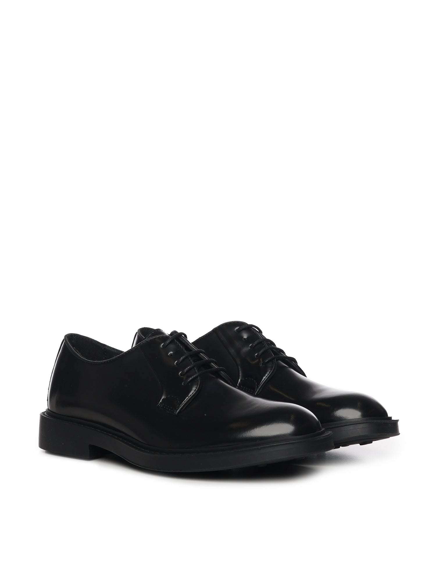Derby in pelle<BR/> 23050 NERO ANTICA CUOIERIA 
