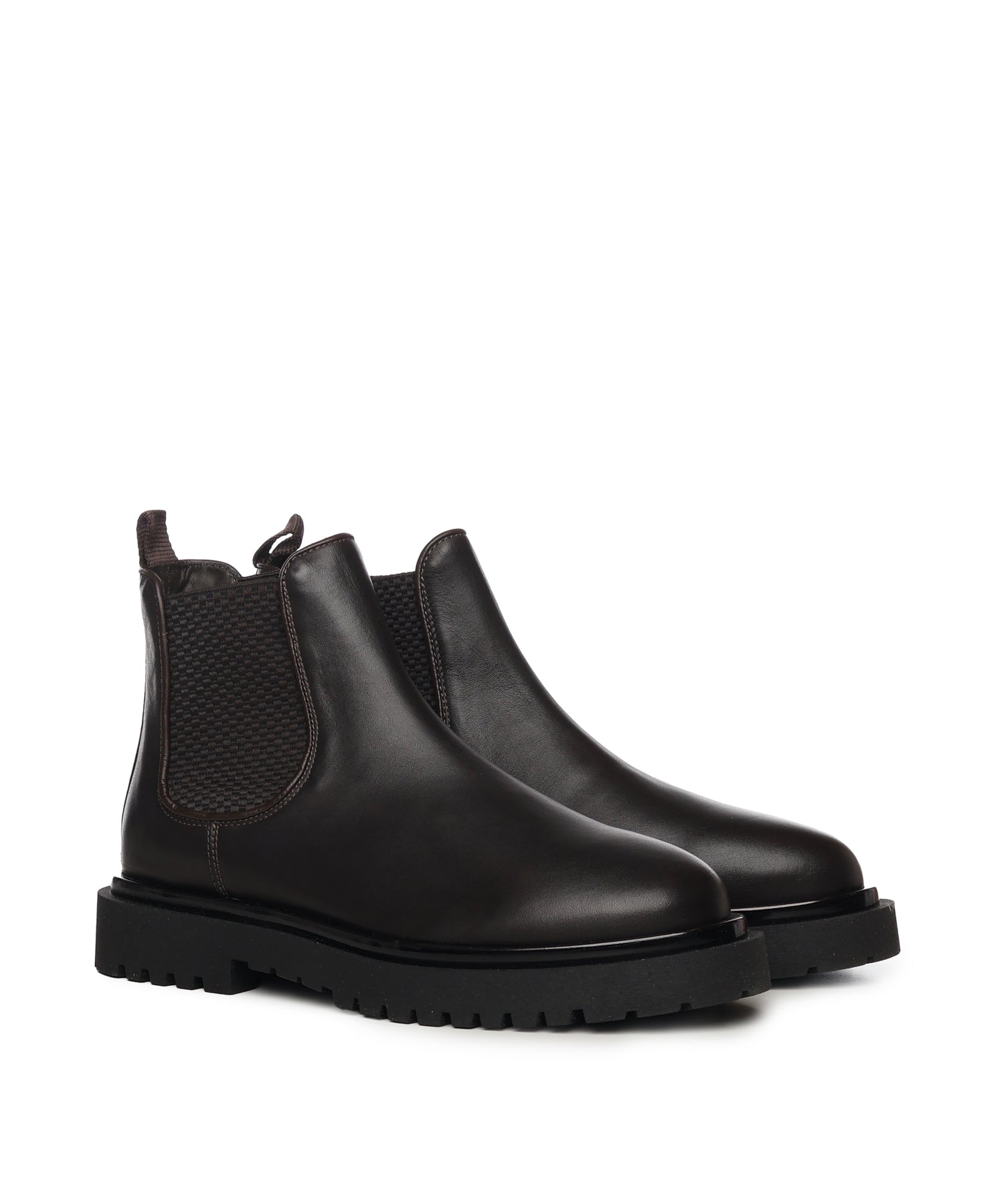 Stivaletti Chelsea in pelle 23075 MORO ANTICA CUOIERIA 