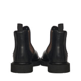 Stivaletti Chelsea in pelle<BR/> 23075 NERO ANTICA CUOIERIA 