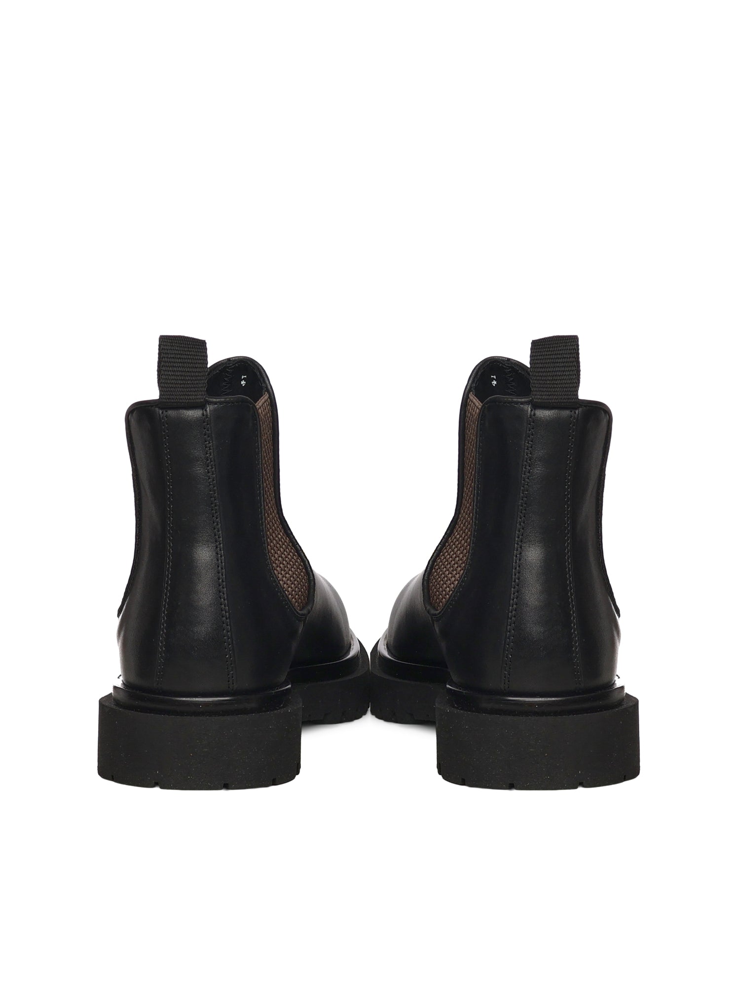 Stivaletti Chelsea in pelle<BR/> 23075 NERO ANTICA CUOIERIA 