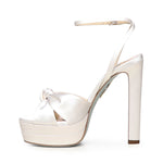 Sandali 'Cupid Bridal Plateau' in raso CPDHIGBR SATFFF AQUAZZURA 