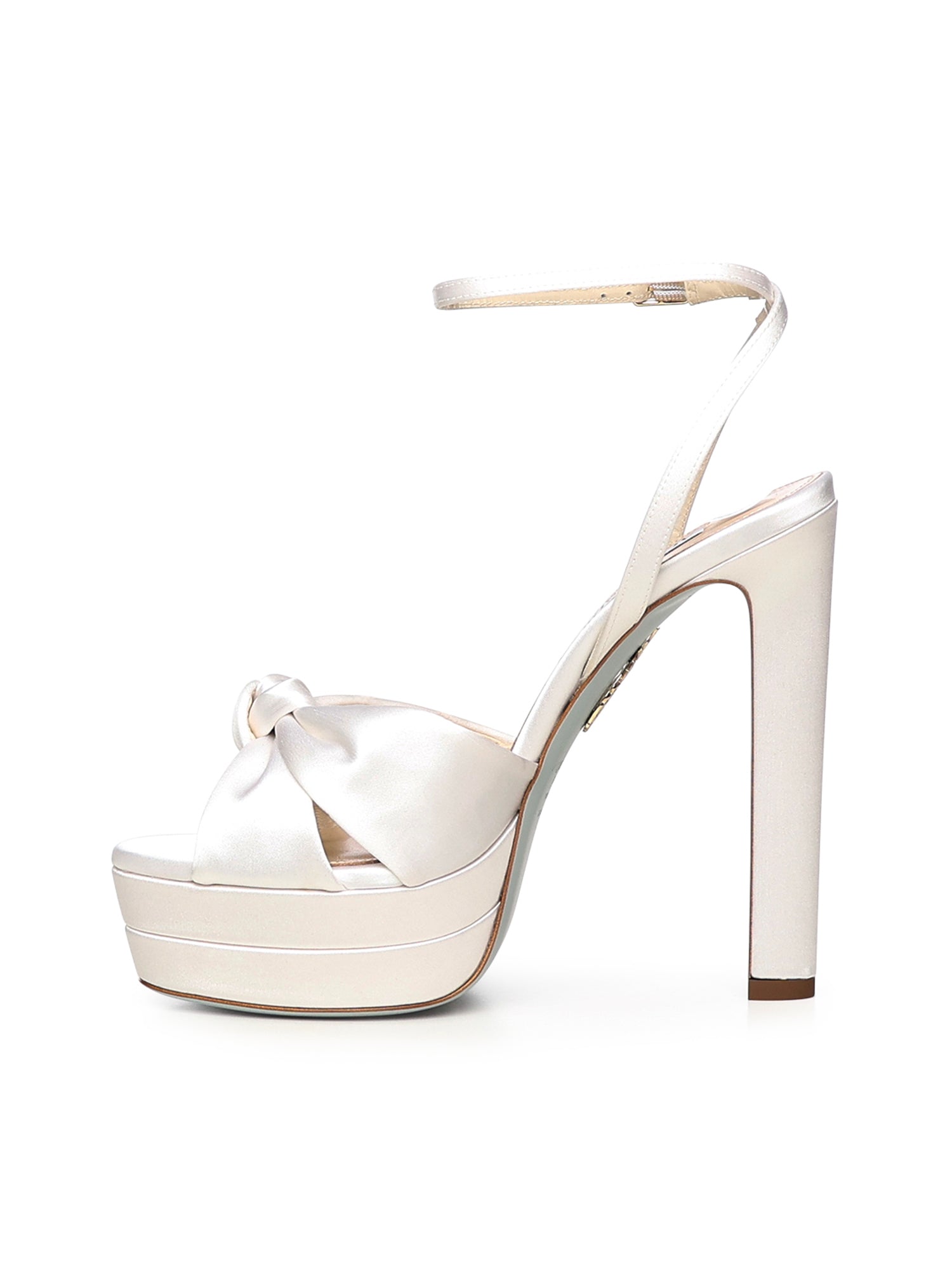 Sandali 'Cupid Bridal Plateau' in raso CPDHIGBR SATFFF AQUAZZURA 