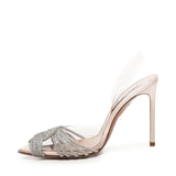 Décolleté Gatsby in PVC con cristalli GASHIGL0 SAPFE4 AQUAZZURA 