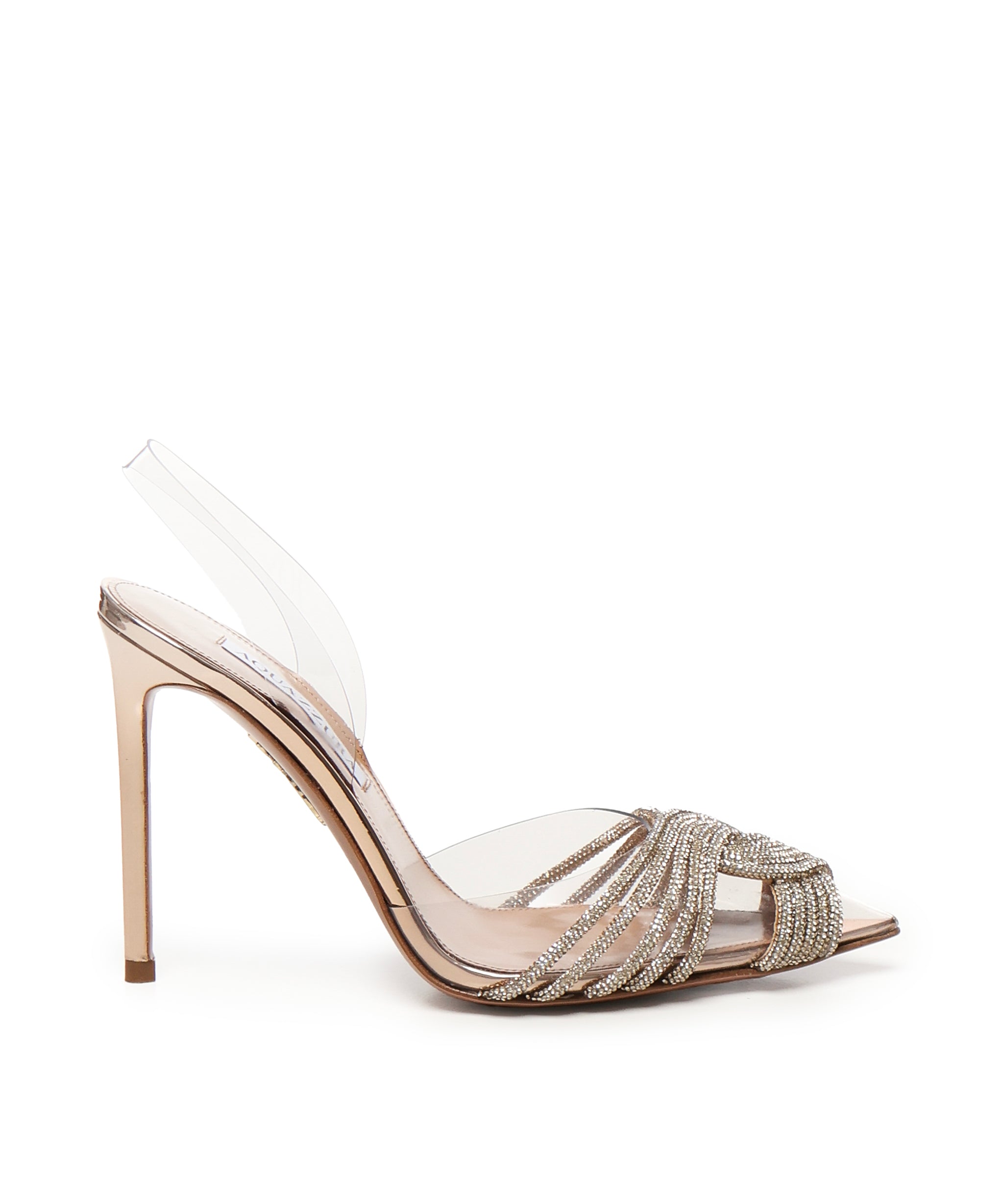 Décolleté Gatsby in PVC con cristalli GASHIGL0 SYPROG AQUAZZURA 