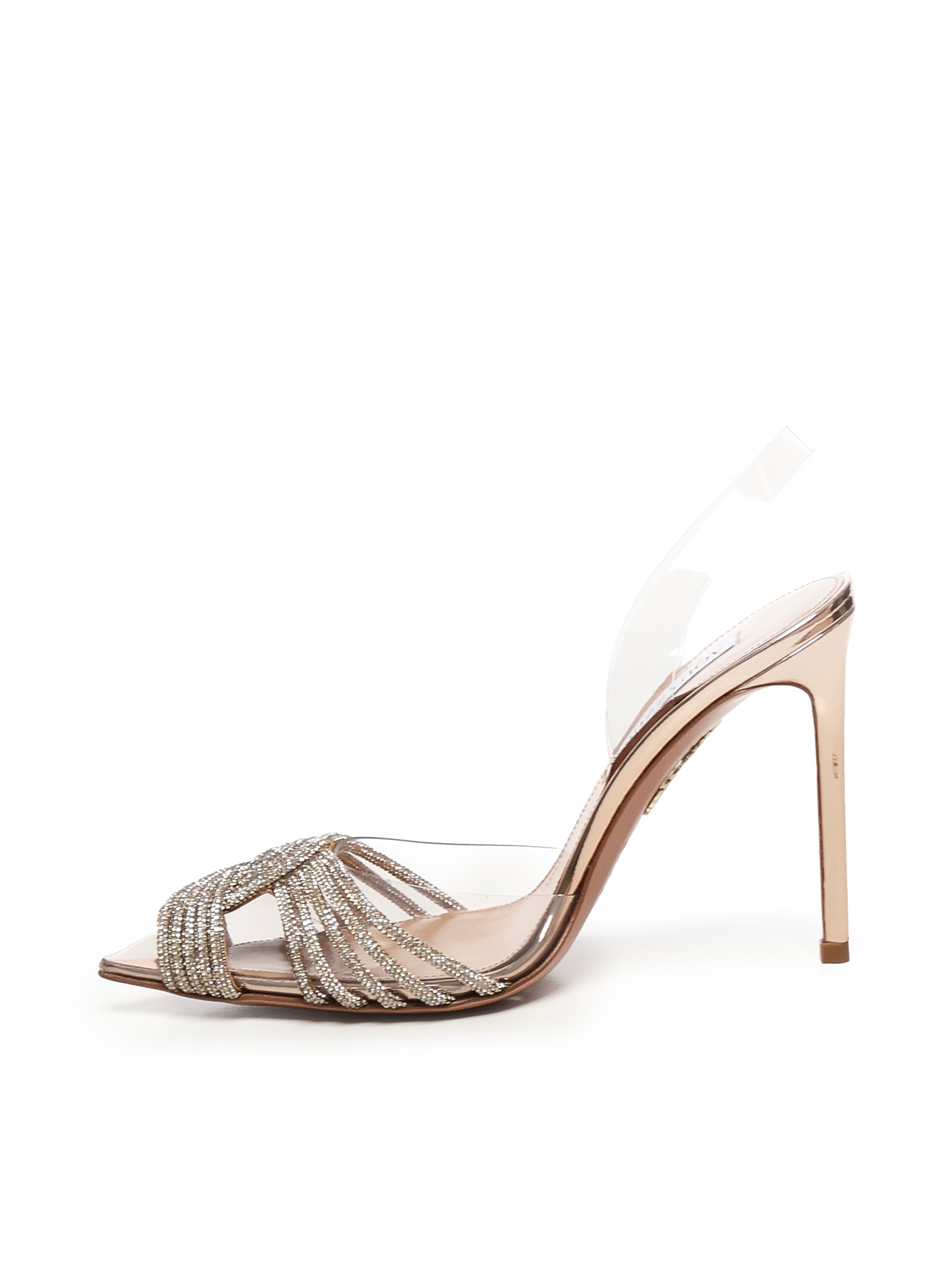 Décolleté Gatsby in PVC con cristalli GASHIGL0 SYPROG AQUAZZURA 