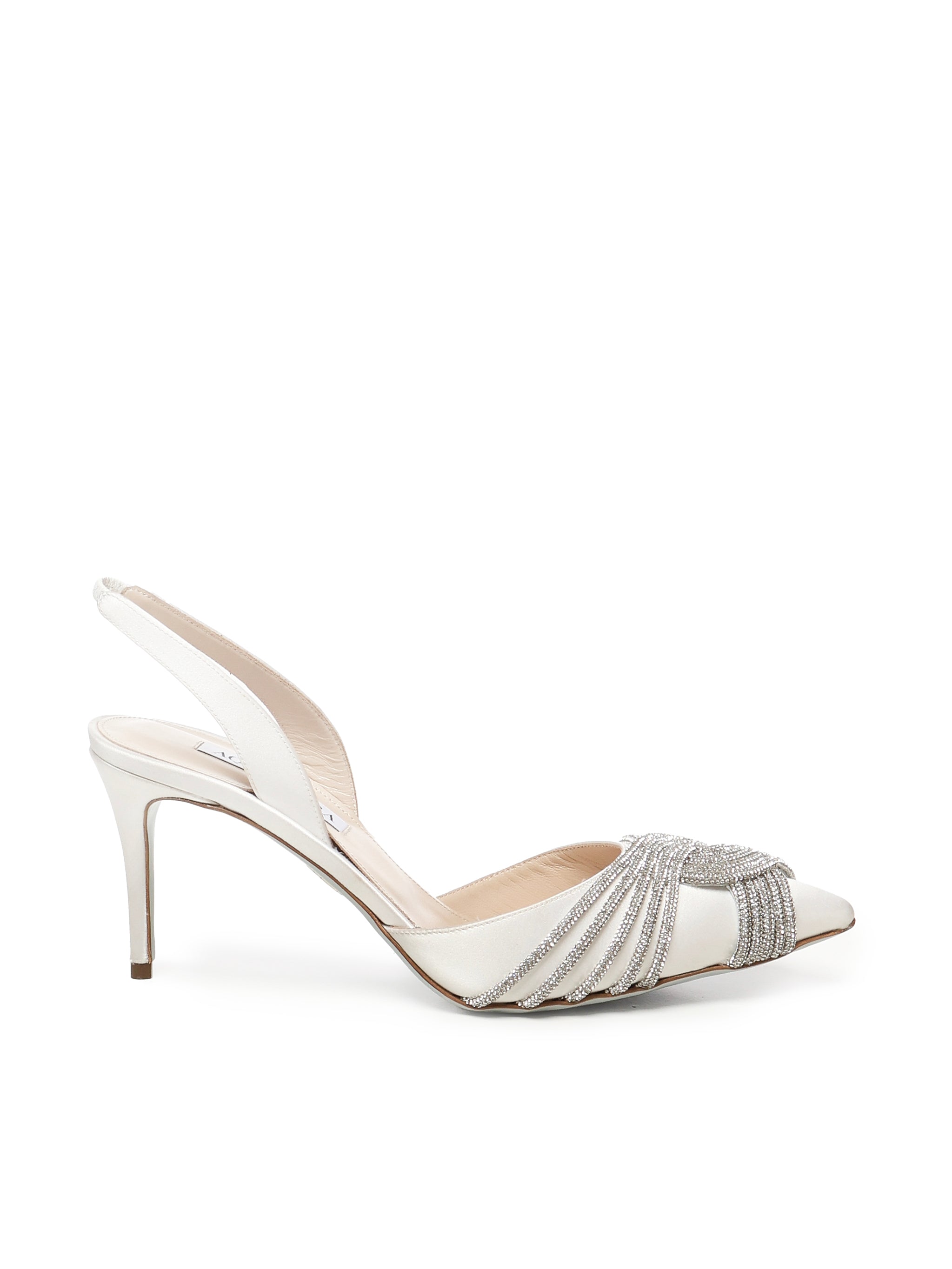 Gatsby Satin Pumps GASMIDBR SATFFF AQUAZZURA 