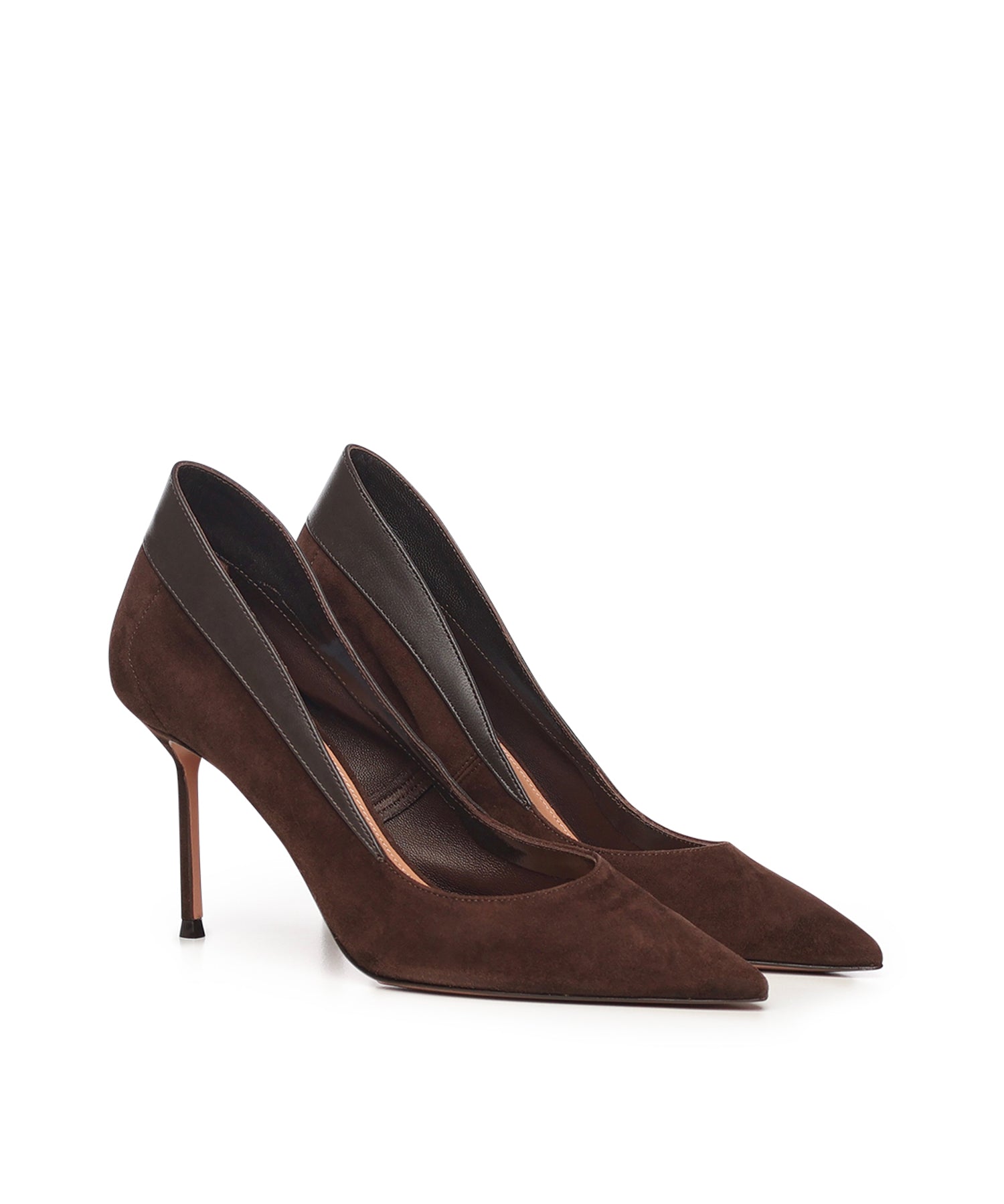 Pumps Guanto in suede<BR/> GTOMIDP0 SAAESP AQUAZZURA 