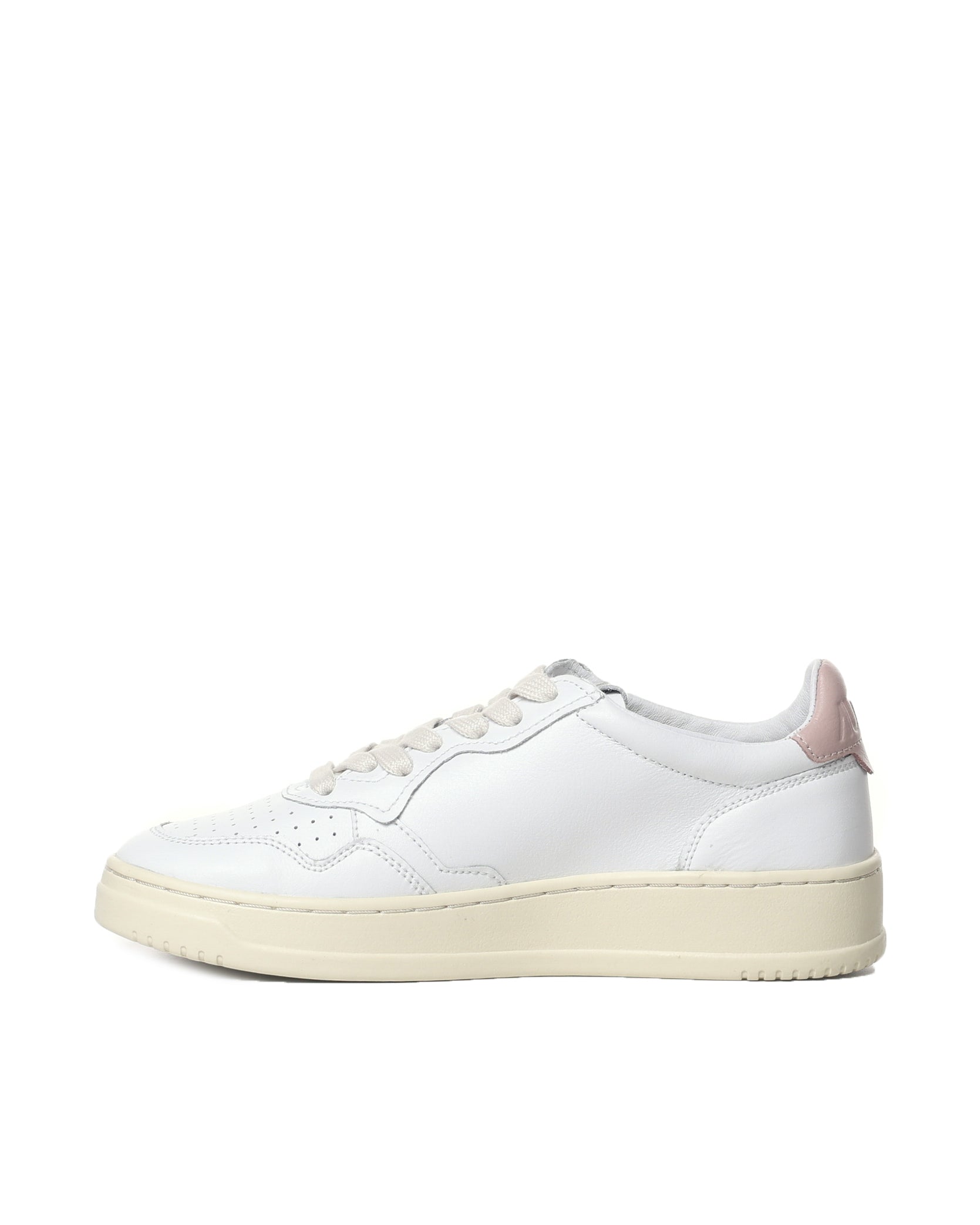 Sneakers in pelle con talloncino a contrasto effetto metallizzato AULW LL16 AUTRY 