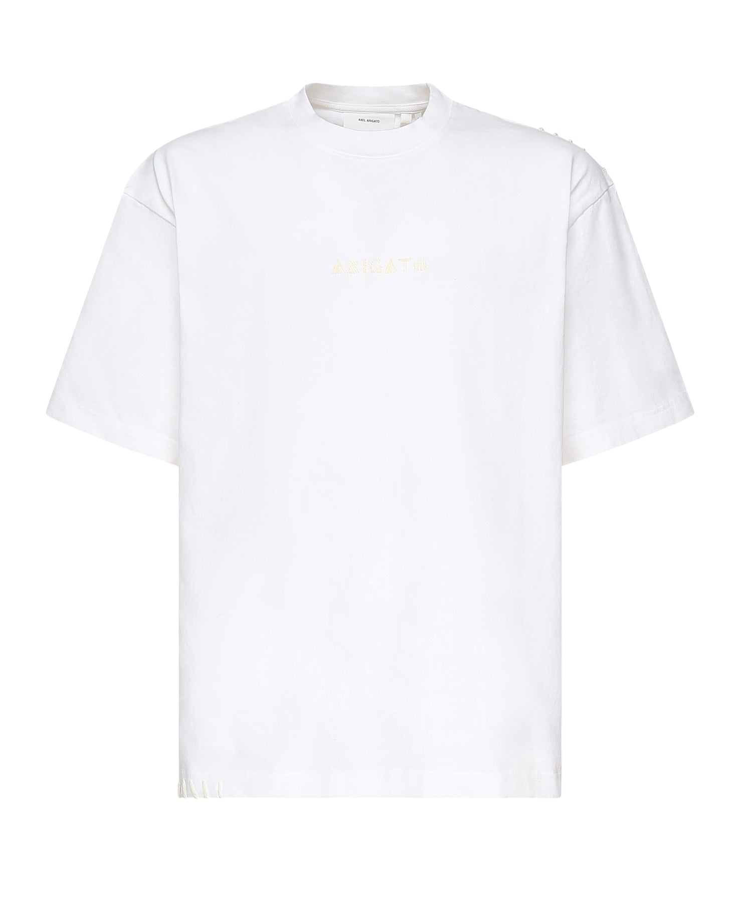 T-shirt con ricamo logo A3443001 WHITE AXEL ARIGATO 