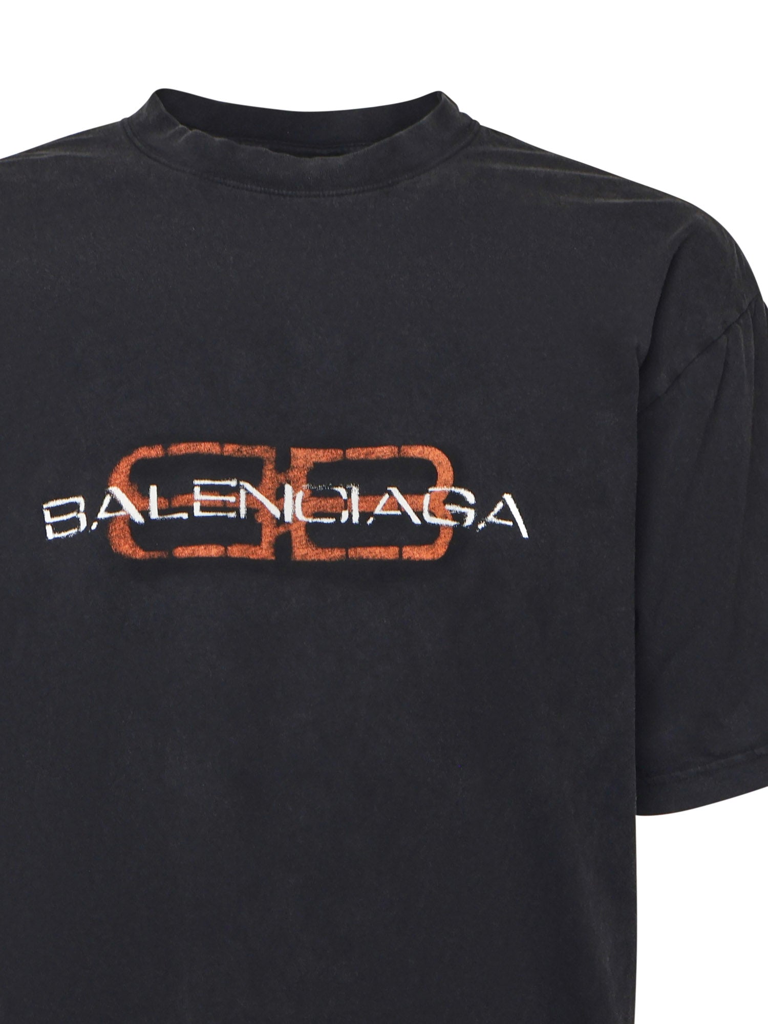 T-Shirt BB Icon Stencil 764235 TTVD61041 BALENCIAGA 