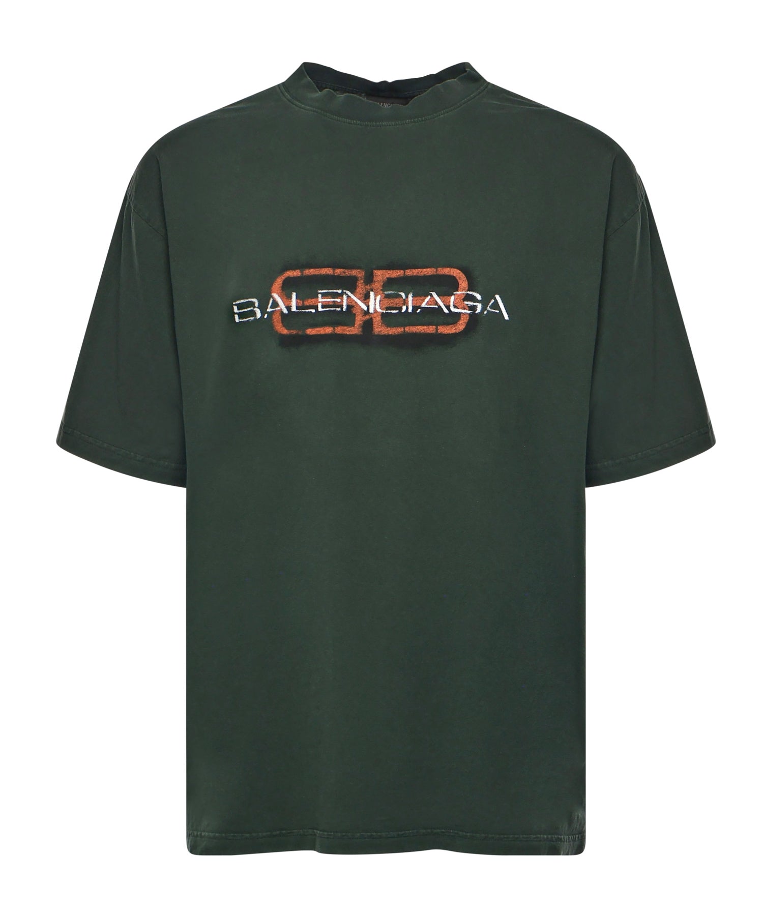 T-Shirt BB Icon Stencil<BR/> 764235 TTVD63004 BALENCIAGA 