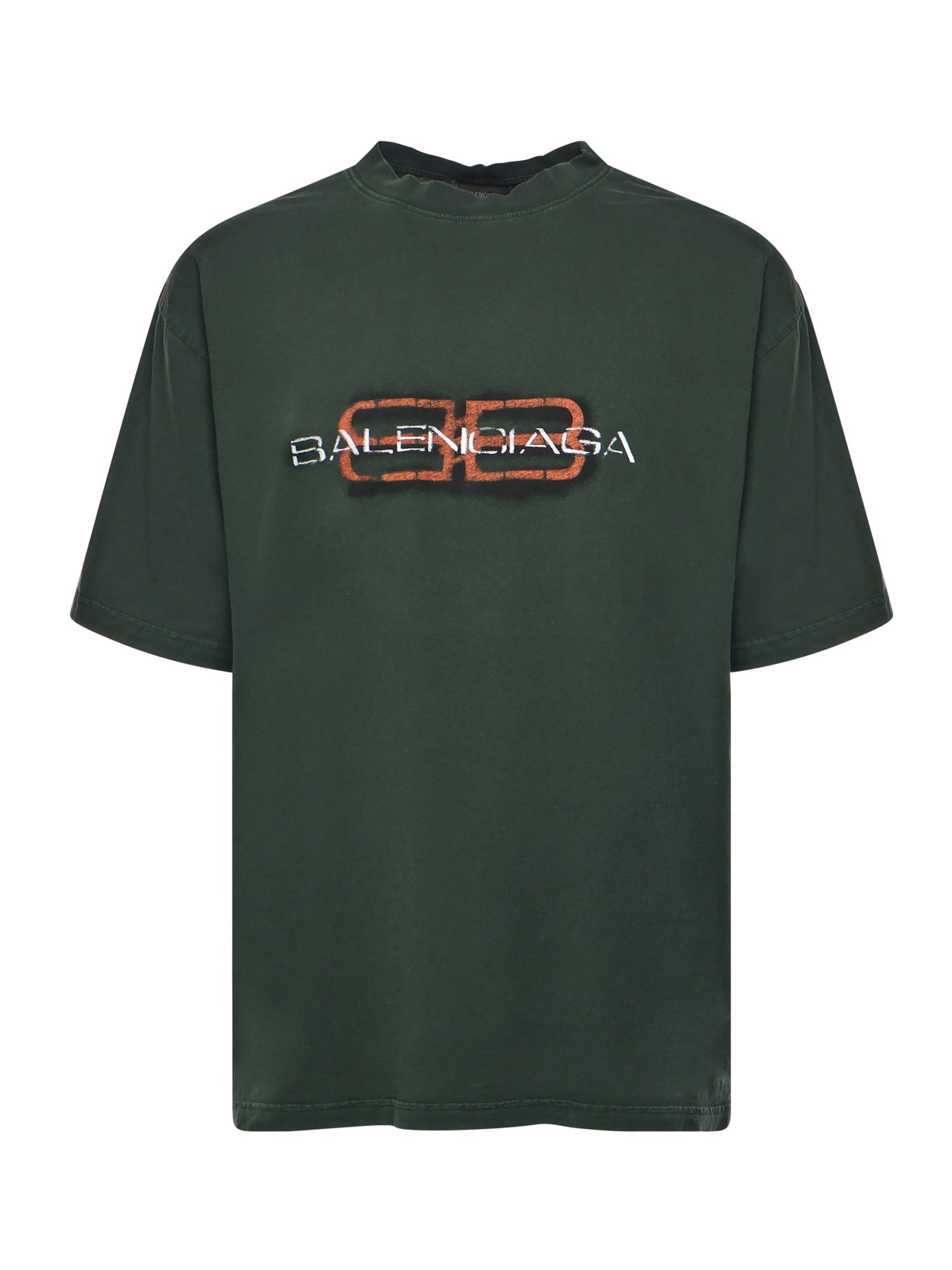 T-Shirt BB Icon Stencil<BR/> 764235 TTVD63004 BALENCIAGA 