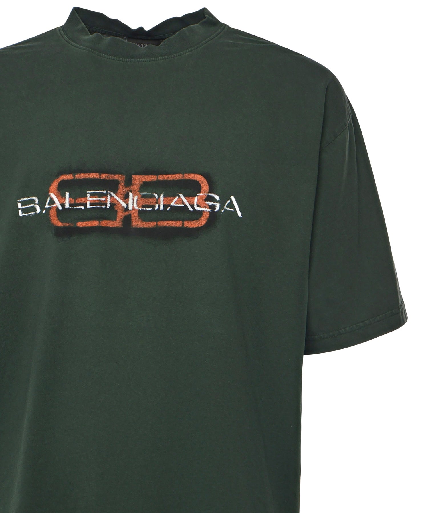 T-Shirt BB Icon Stencil<BR/> 764235 TTVD63004 BALENCIAGA 