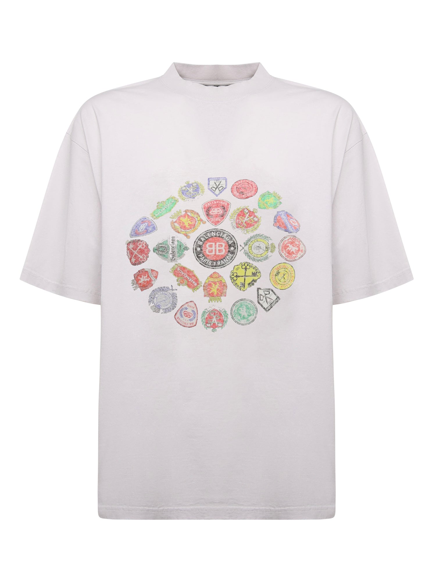 T-shirt "Spiral Crest" in jersey dry 764235 TTVH49012 BALENCIAGA 