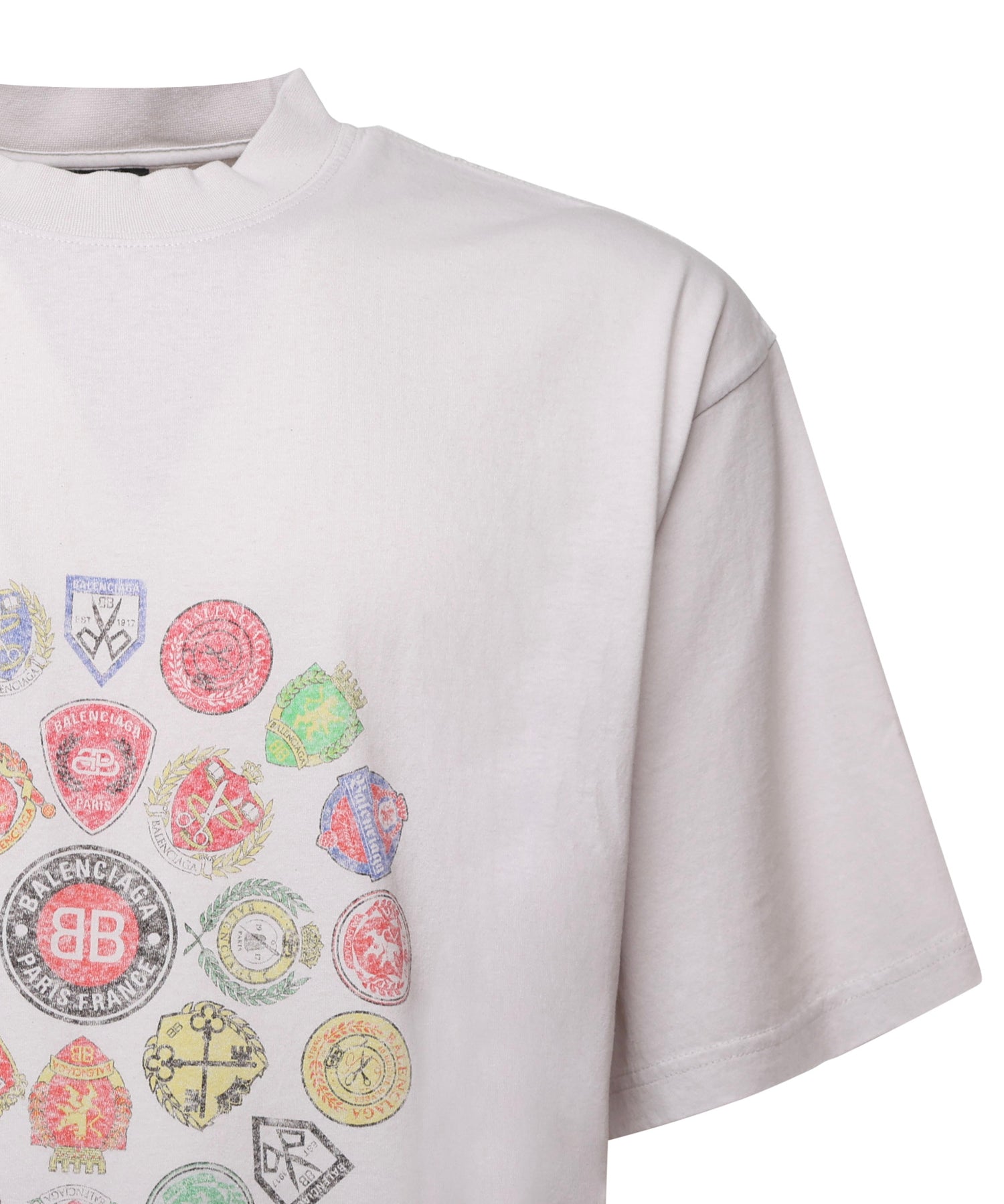 T-shirt "Spiral Crest" in jersey dry 764235 TTVH49012 BALENCIAGA 