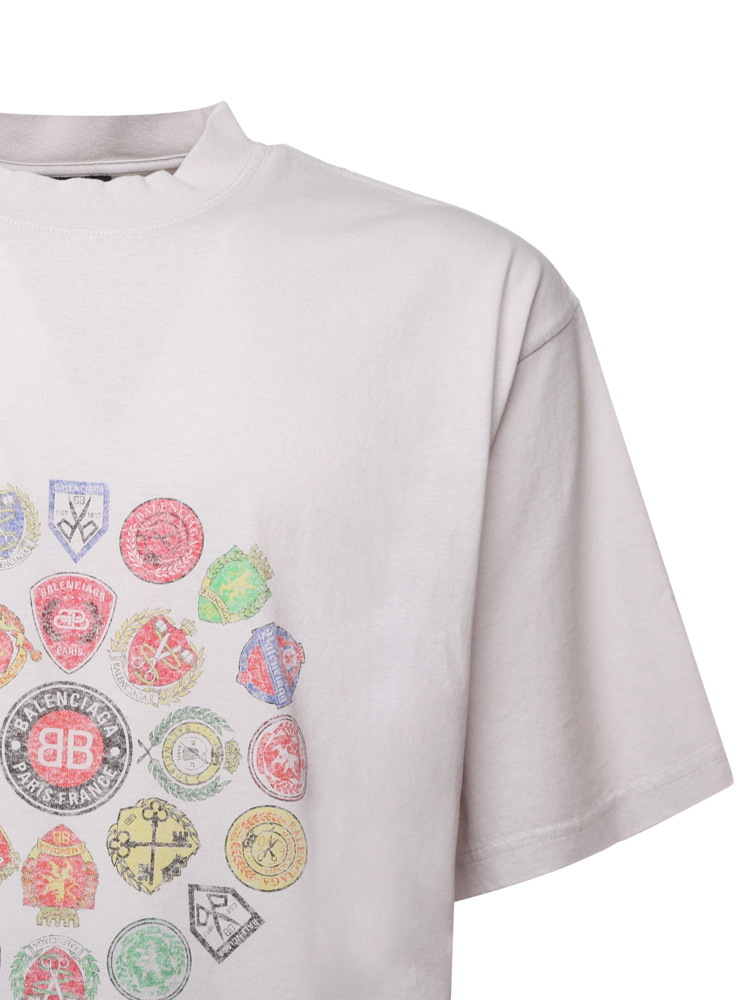 T-shirt "Spiral Crest" in jersey dry 764235 TTVH49012 BALENCIAGA 