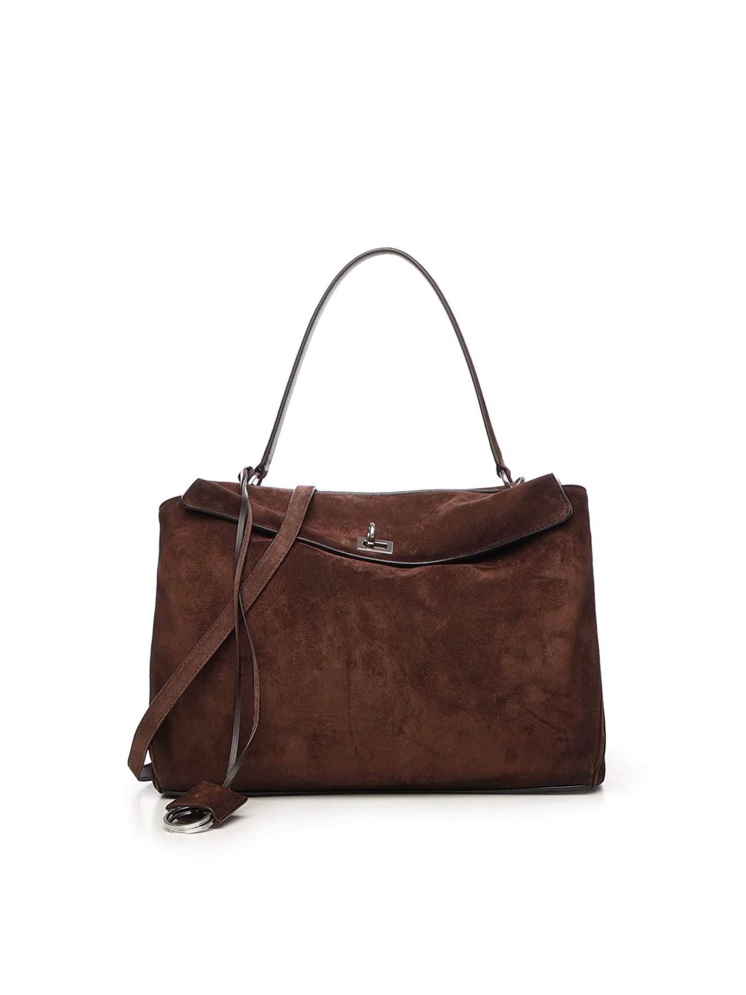 Borsa Rodeo media in pelle di vitello scamosciata 789772 2AB4G2308 BALENCIAGA 