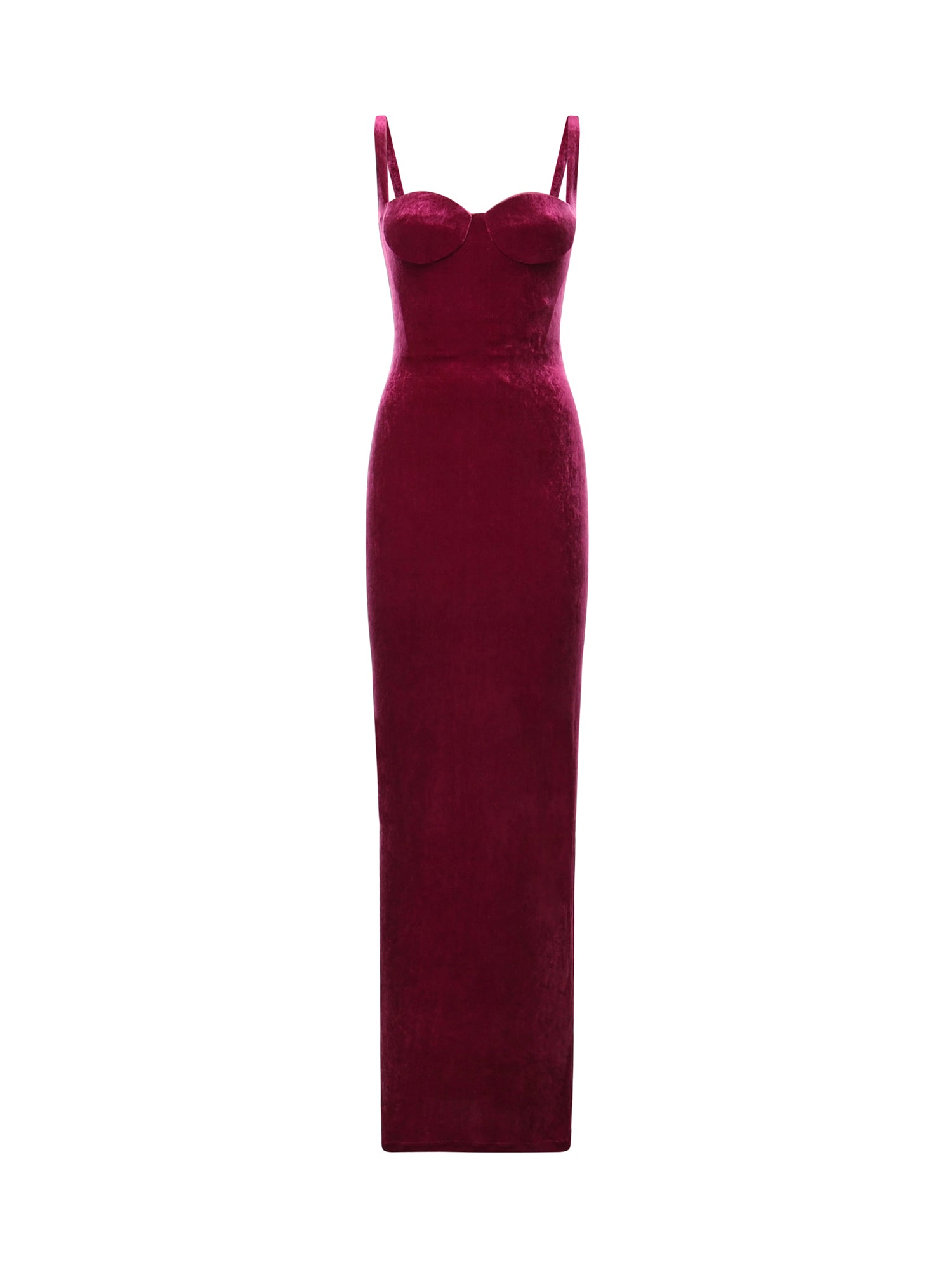 Abito bustier in jersey di velluto 794452 TKQ225061 BALENCIAGA 