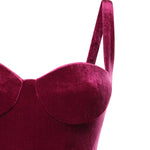 Abito bustier in jersey di velluto 794452 TKQ225061 BALENCIAGA 