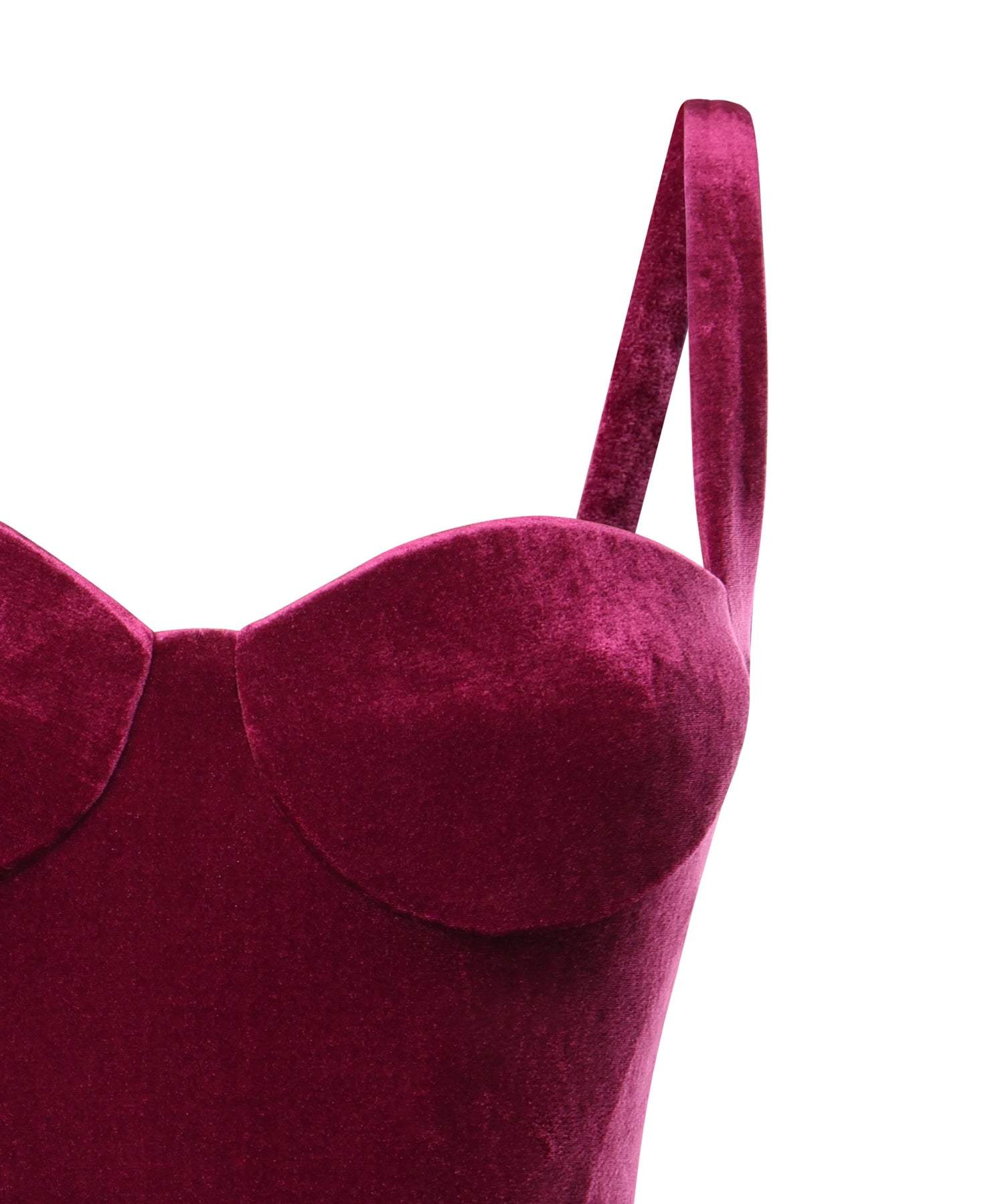 Abito bustier in jersey di velluto 794452 TKQ225061 BALENCIAGA 