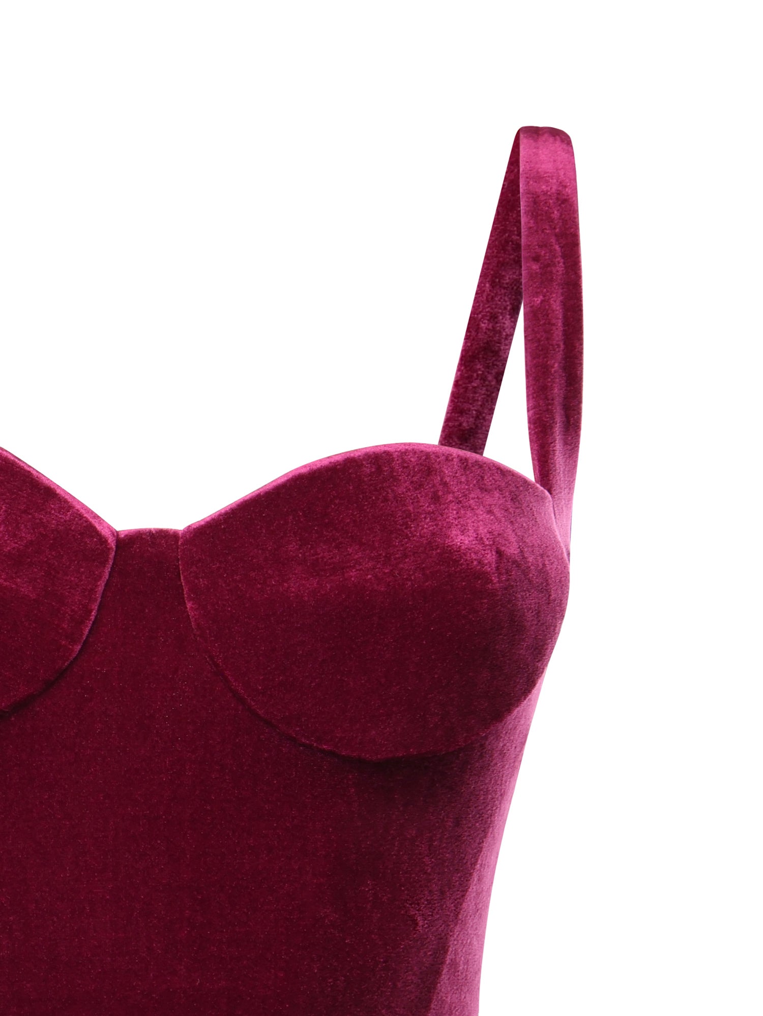 Abito bustier in jersey di velluto 794452 TKQ225061 BALENCIAGA 