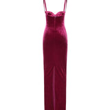 Abito bustier in jersey di velluto 794452 TKQ225061 BALENCIAGA 