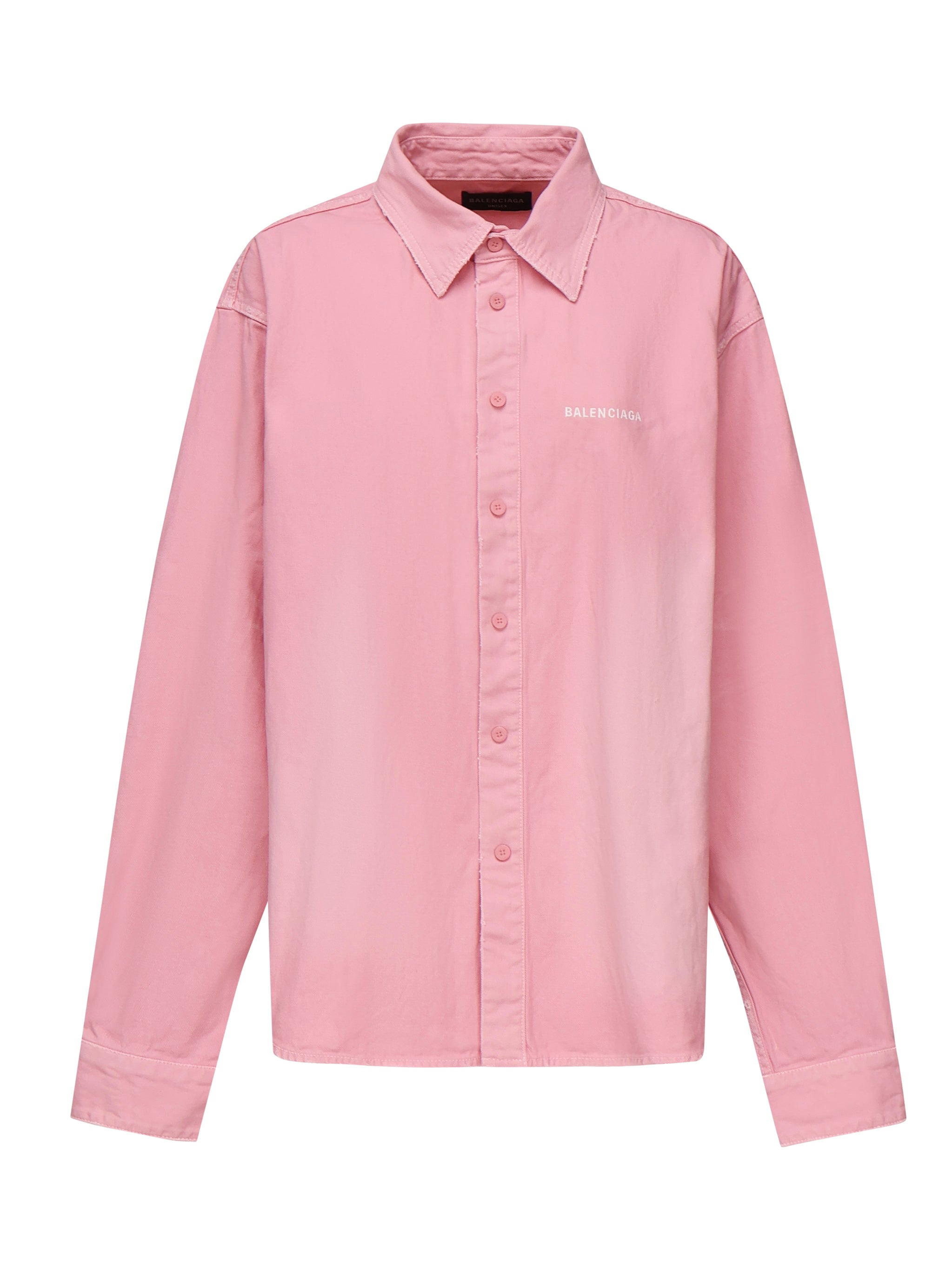 Camicia con logo in denim 822840 TRWB12014 BALENCIAGA 