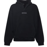 Hoodie polo "Balenciaga Back" in pile dry 827939 TTVJ21569 BALENCIAGA 