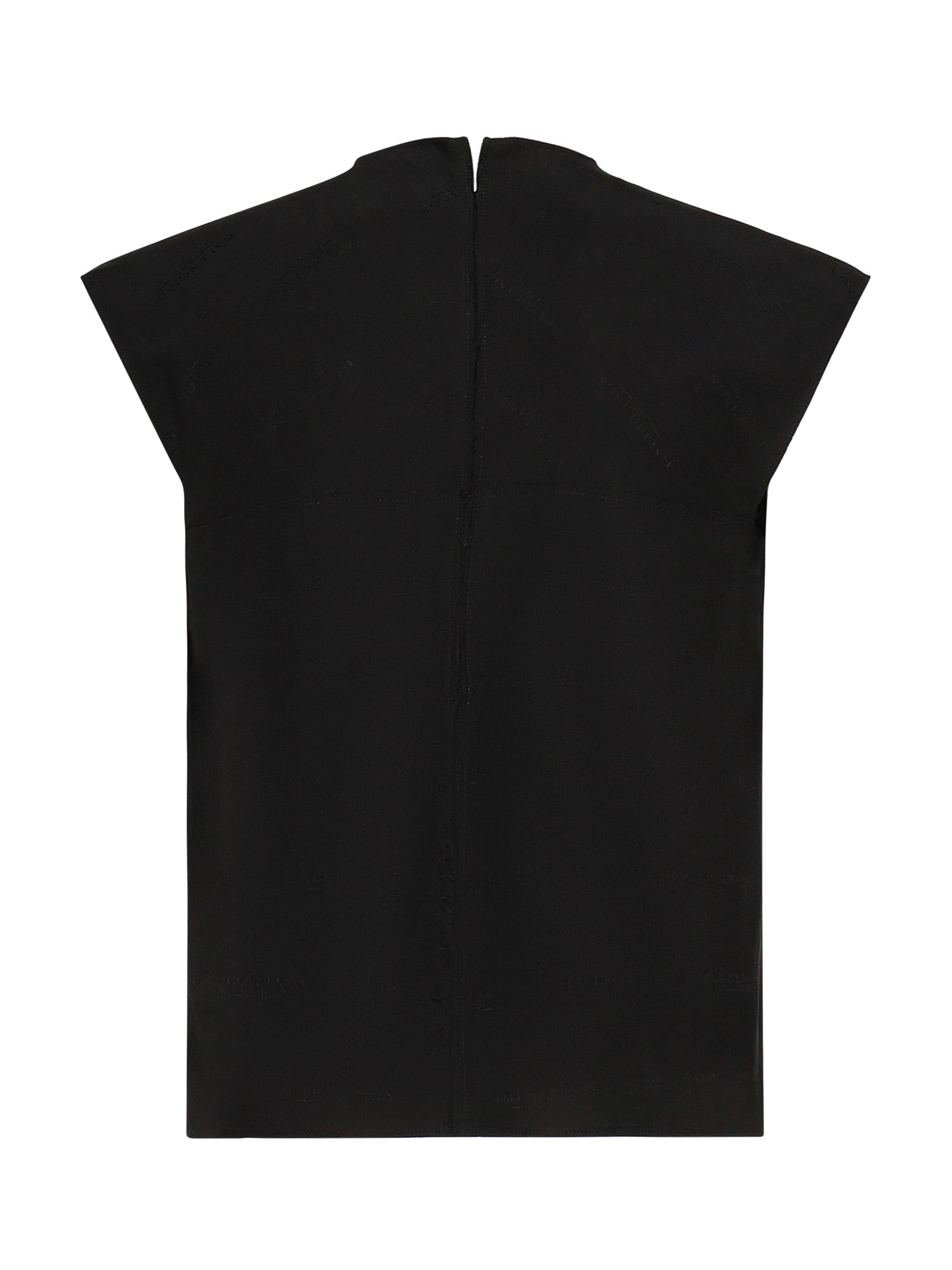 Top smanicato in jacquard di seta 838750 TSN091000 BALENCIAGA 