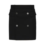 Minigonna in twill di viscosa e lana 838765 TRT011000 BALENCIAGA 
