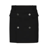 Minigonna in twill di viscosa e lana 838765 TRT011000 BALENCIAGA 